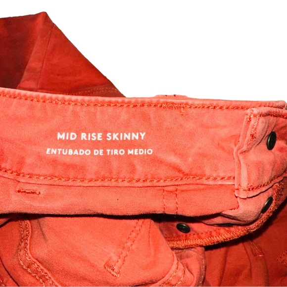 Universal Thread Pants Womens Size 2 Red Mid Rise Skinny Button Fly/ NWT! - Picture 9 of 9